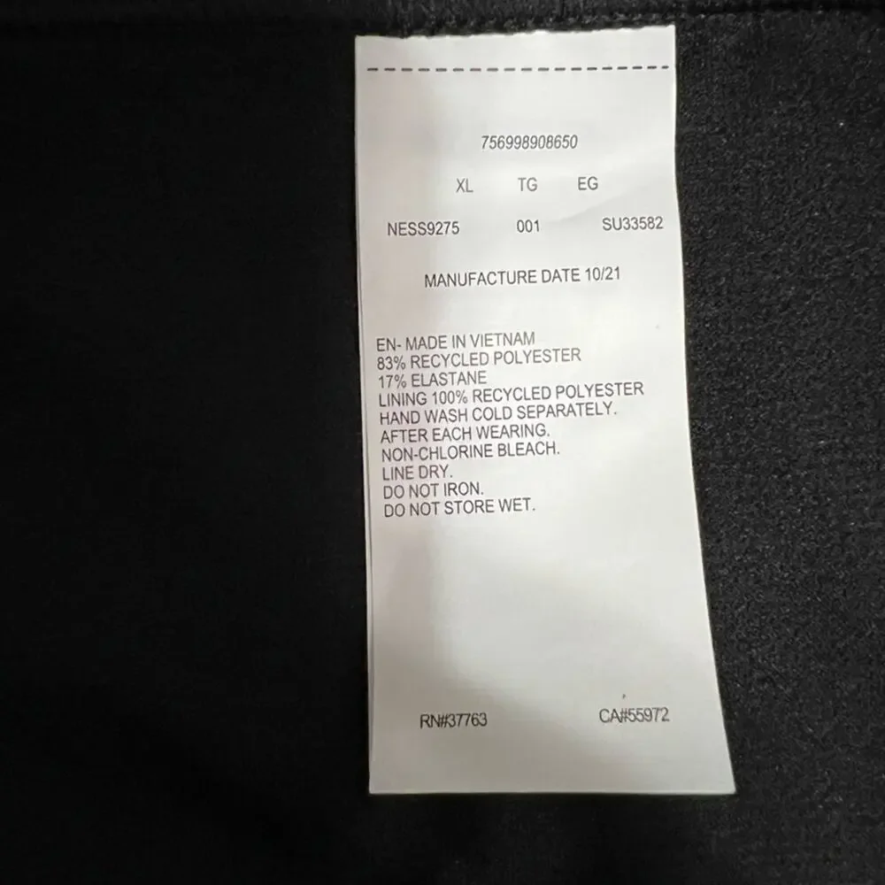 Nike Black Essential Full Bikini Bottom Size Extra Large XL